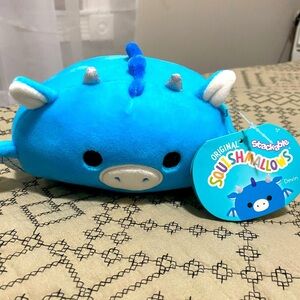 Squishmallow Devin The Blue Dragon 5" NWT Stackable Plush